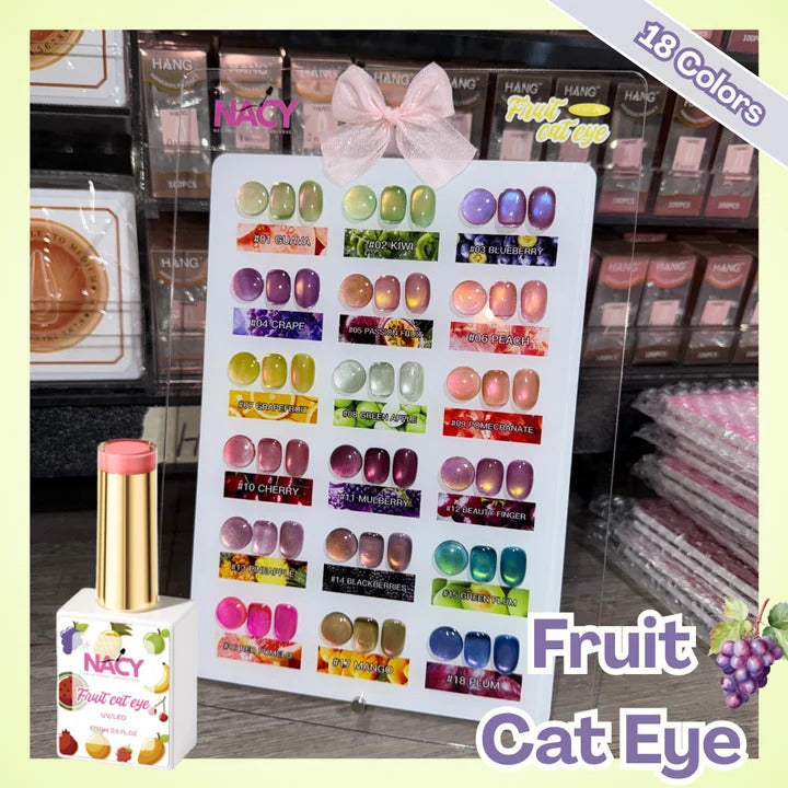 Fruit Cat Eye Nails Ideas