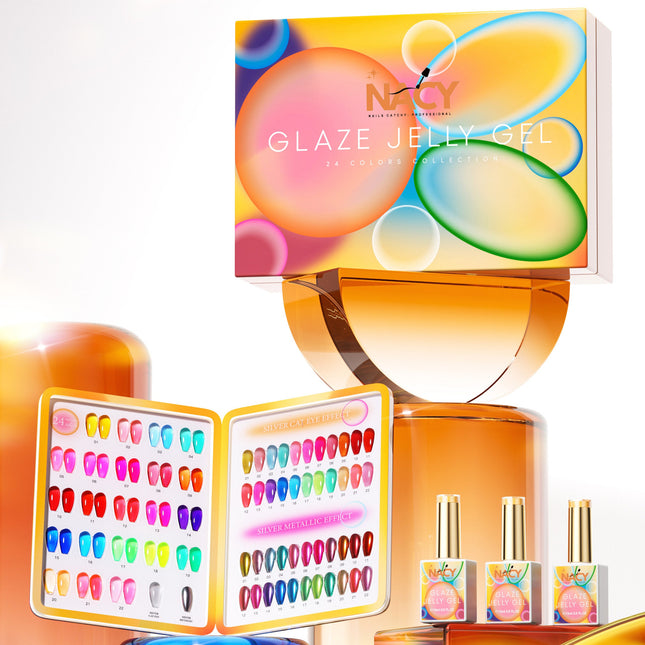 Nacy Glaze Jelly 3in1 Cat Eye Set 24 Colors Gel