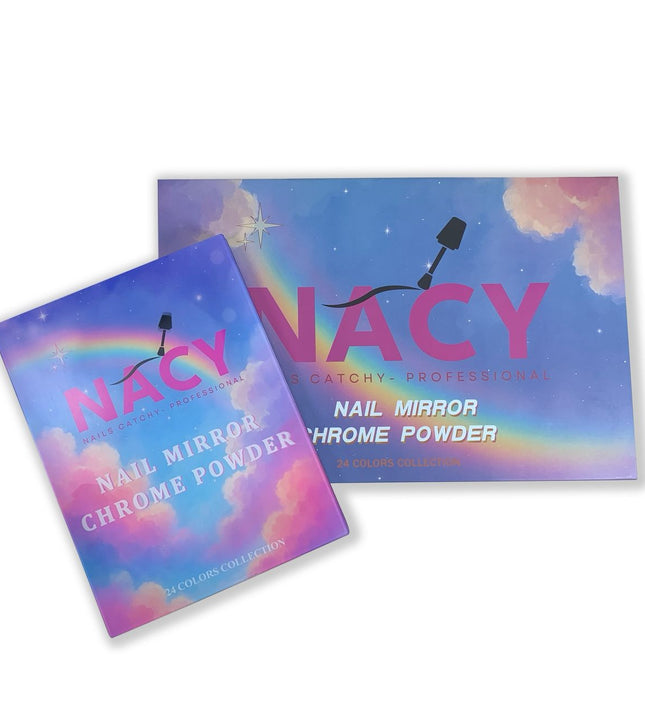 Nacy High Brighness Auora Chrome Pigment Set 24 Colos