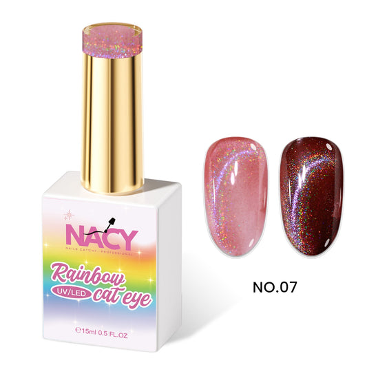 Nacy Rainbow Cat Eye Gel 0.5oz -  Hema- Tpo Free 07