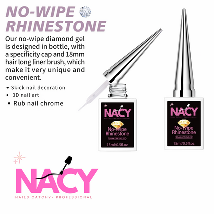 Nacy No-Wipe Rhinestone 0.5oz