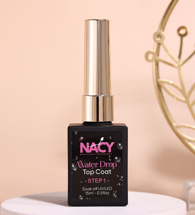 Nacy Water Drop Cat Eye Gel 0.5oz Top Coat-2 Steps Set