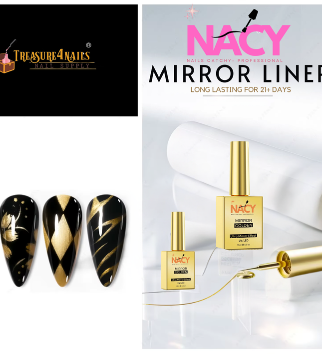 Nacy Line Art Mirror Golden 15ml