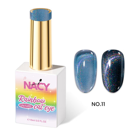 Nacy Rainbow Cat Eye Gel 0.5oz - Hema- Tpo Free 11