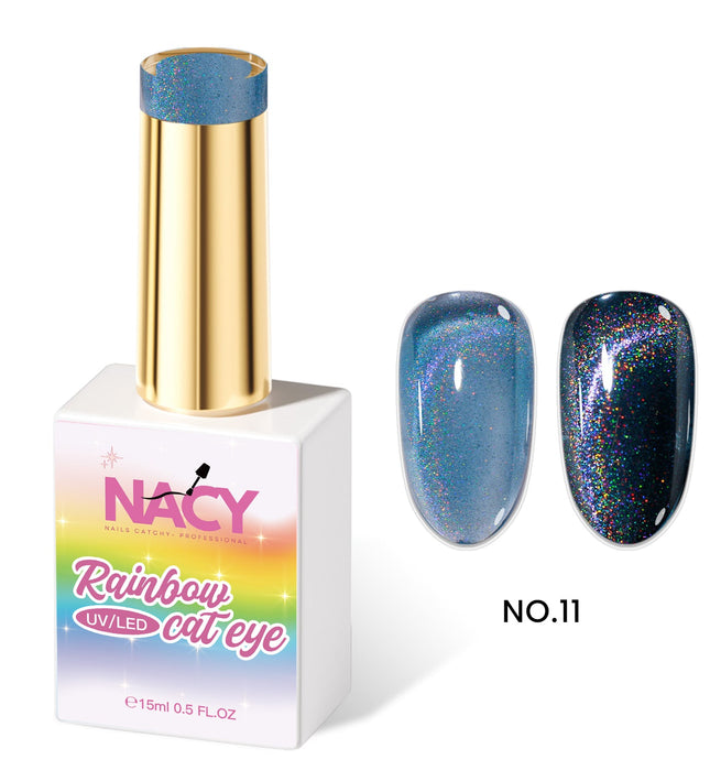 Nacy Rainbow Cat Eye Gel 0.5oz - Hema- Tpo Free 11