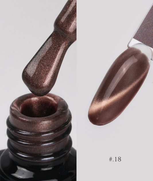 Nacy Coffee Mocha Crystal Cat Eye Gel 0.5oz - 018