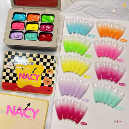 Nacy Ombre UV Gel Art Set 9 Color - Y2K Series