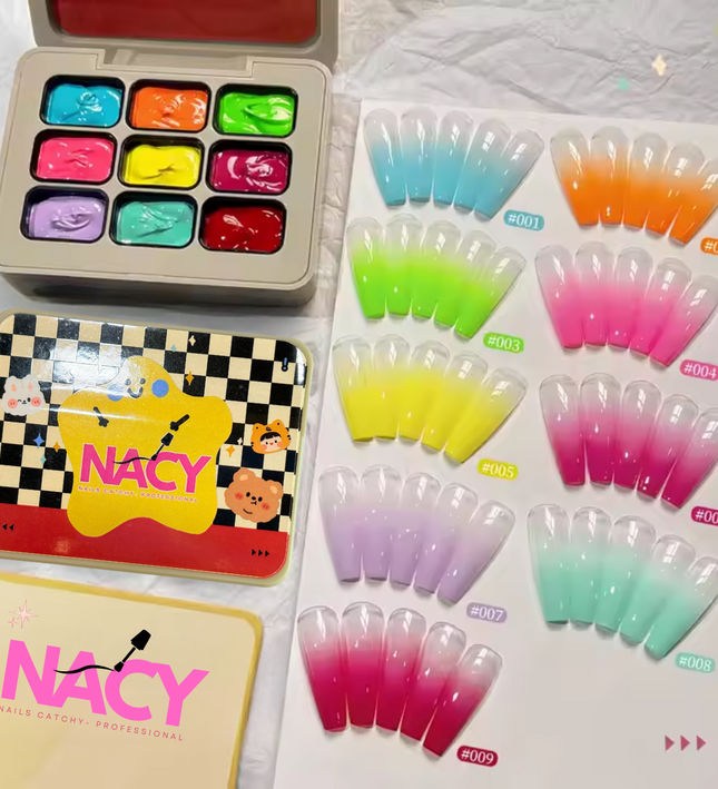 Nacy Ombre UV Gel Art Set 9 Color - Y2K Series