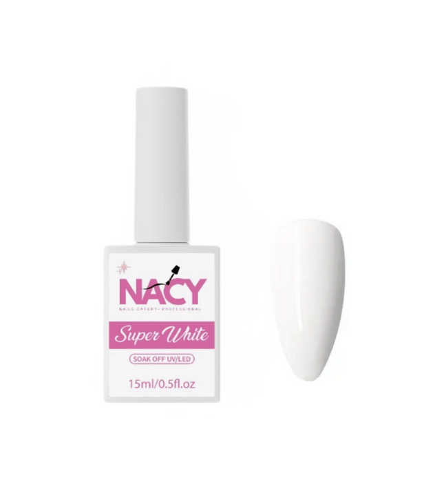 Nacy Super White Nail Polish/UV Gel 15ml