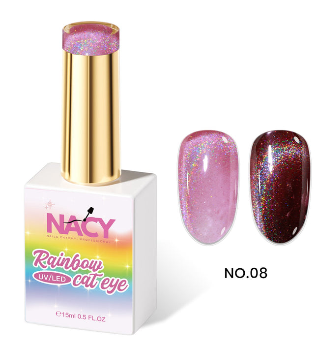 Nacy Rainbow Cat Eye Gel 0.5oz - 08