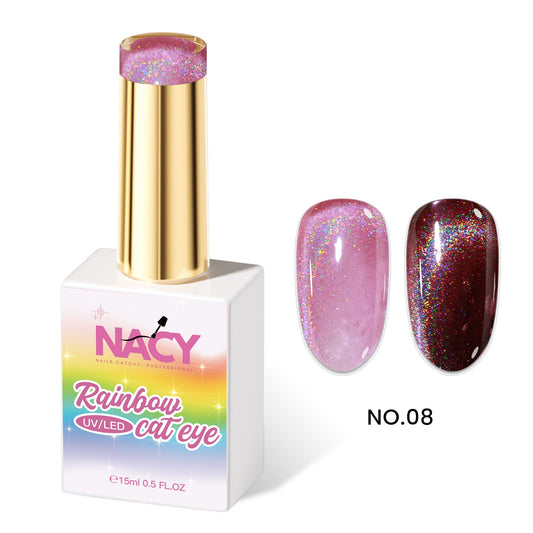 Nacy Rainbow Cat Eye Gel 0.5oz -  Hema- Tpo Free 08