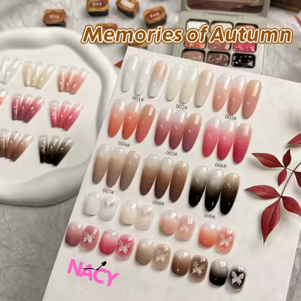 Nacy Ombre UV Gel Art Set 9 Color - Memories Of Autumn