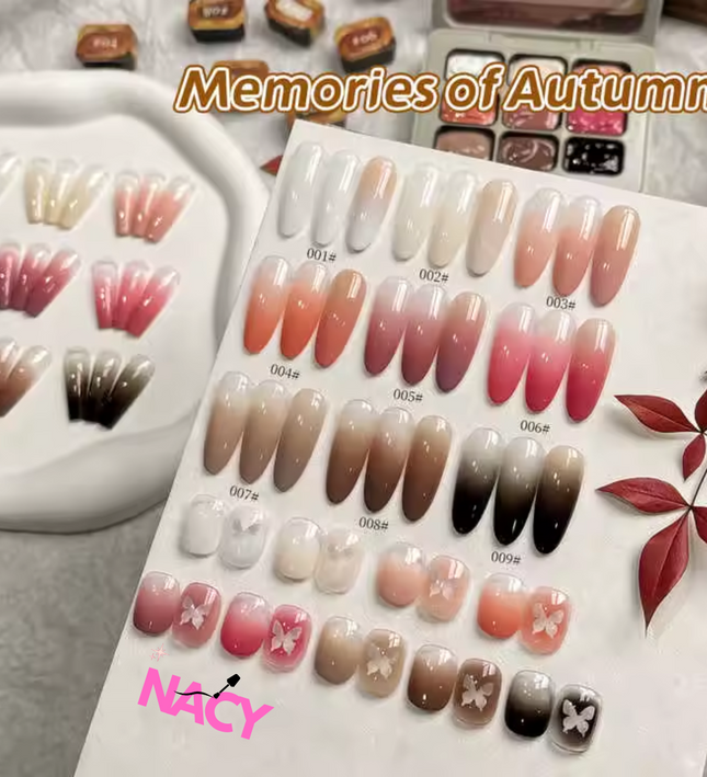 Nacy Ombre UV Gel Art Set 9 Color - Memories Of Autumn