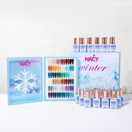 Nacy Full Set Winter Gel 36 Colors - HEMA TPO free / Free 1 Color Chart Display Book & Swatches