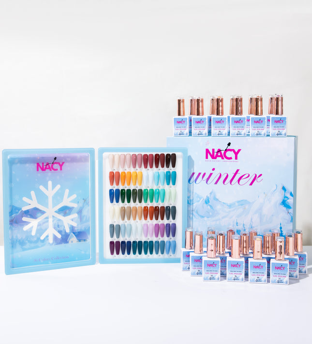 Nacy Full Set Winter Gel 36 Colors - HEMA TPO free / Free 1 Color Chart Display Book & Swatches