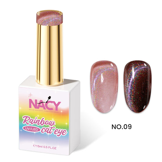 Nacy Rainbow Cat Eye Gel 0.5oz -  Hema- Tpo Free  09