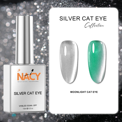 Nacy Cat Eye Silver "Moonlight " 0.5oz Gel - 03