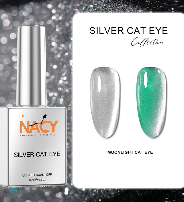 Nacy Cat Eye Silver "Moonlight " 0.5oz Gel - 03