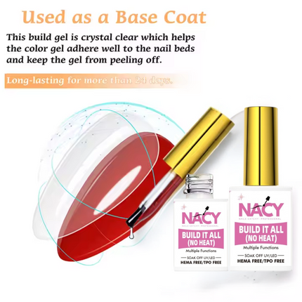 Nacy 8in1 Build It All Multi-Function ( No Heat ) Gel Hema Free/ TPO Free
