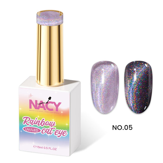 Nacy Rainbow Cat Eye Gel 0.5oz -  Hema- Tpo Free 05