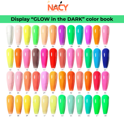 Nacy Full Set 48 Colors Neon Glow in the Dark Gel