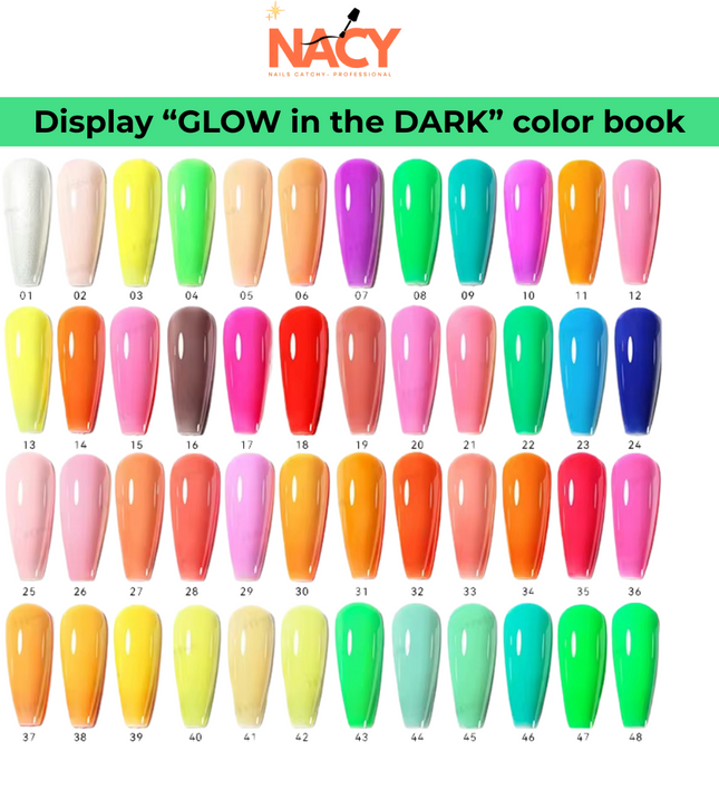 Nacy Full Set 48 Colors Neon Glow in the Dark Gel