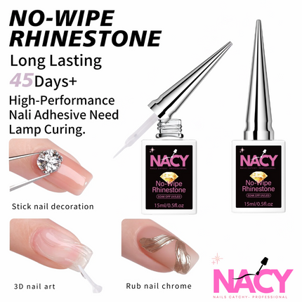 Nacy No-Wipe Rhinestone 0.5oz