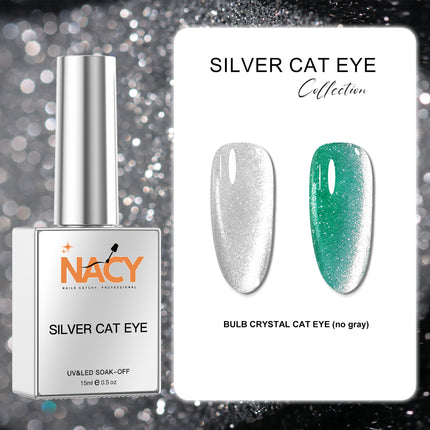Nacy Cat Eye Silver "Bulb Crystal " 0.5oz Gel - 01