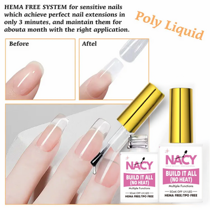 Nacy 8in1 Build It All Multi-Function ( No Heat ) Gel Hema Free/ TPO Free