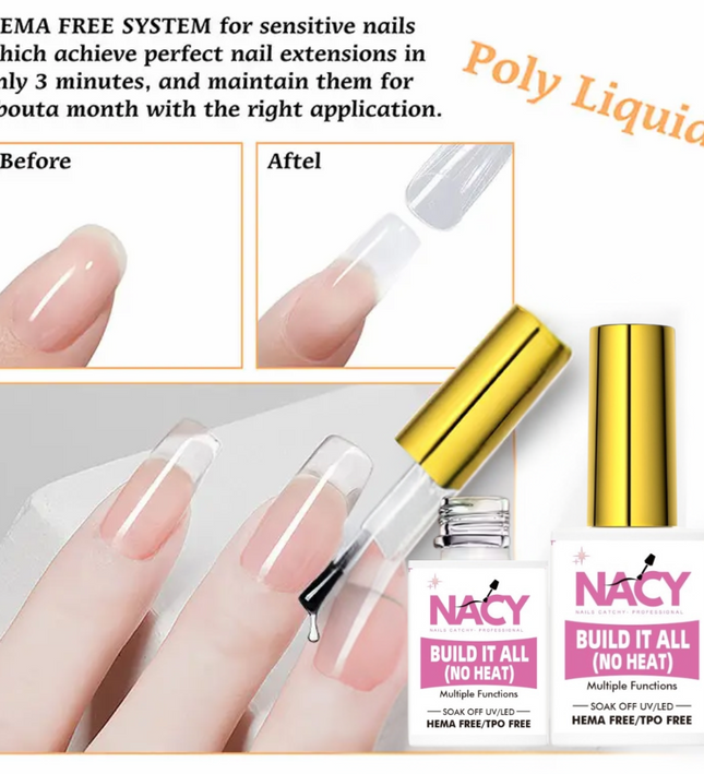 Nacy 8in1 Build It All Multi-Function ( No Heat ) Gel Hema Free/ TPO Free