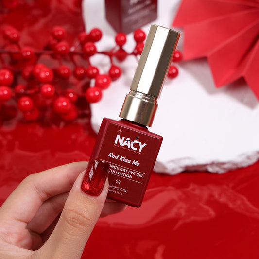 Nacy Ruby Red Cat Eye Gel 0.5oz - 02