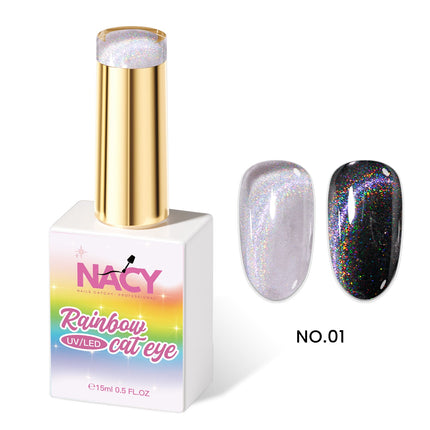 Nacy Rainbow Cat Eye Gel 0.5oz - 01