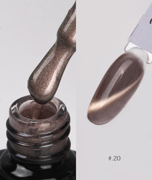 Nacy Coffee Mocha Crystal Cat Eye Gel 0.5oz - 020