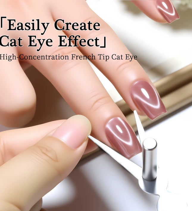 Nacy French V Shape Strong Magnet Cat Eye Tool