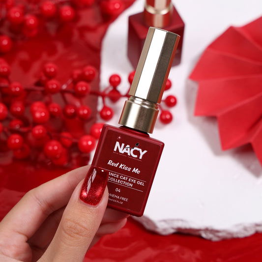 Nacy Ruby Red Cat Eye Gel 0.5oz - 04