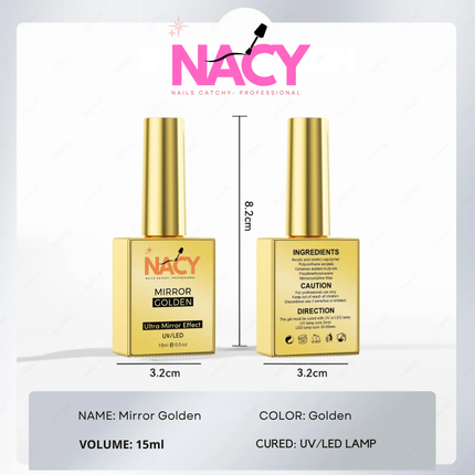 Nacy Line Art Mirror Golden 15ml