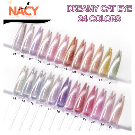 Nacy Dreamy Cat Eye Full Set 24 Colors Gel / Free Color chart display