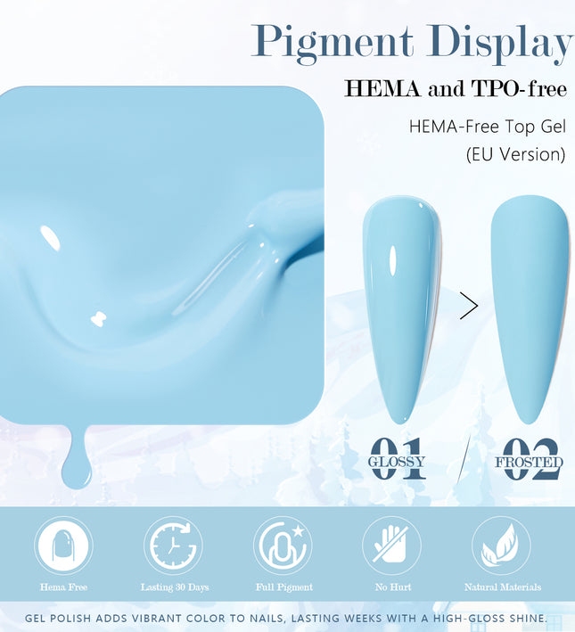 Nacy Full Set Winter Gel 36 Colors - HEMA TPO free / Free 1 Color Chart Display Book & Swatches