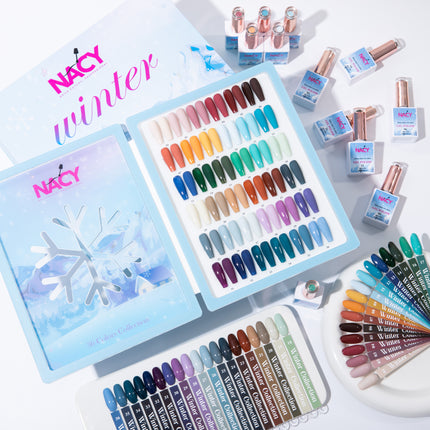 Nacy Full Set Winter Gel 36 Colors - HEMA TPO free / Free 1 Color Chart Display Book & Swatches
