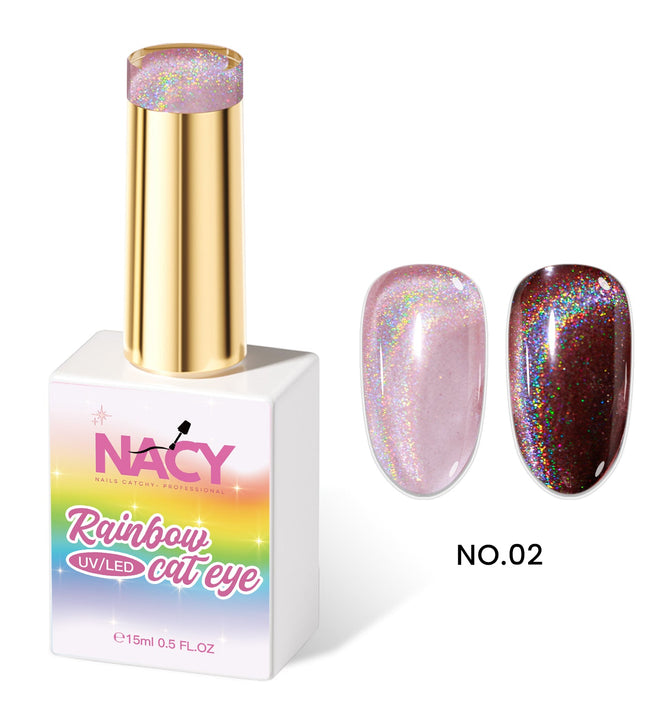 Nacy Rainbow Cat Eye Gel 0.5oz - 02