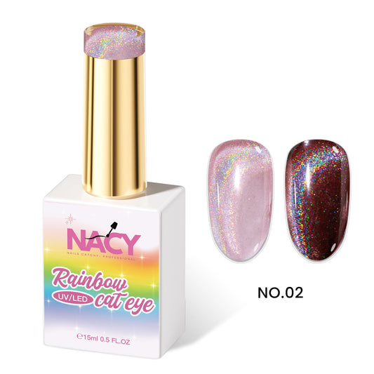 Nacy Rainbow Cat Eye Gel 0.5oz - Hema- Tpo Free 02