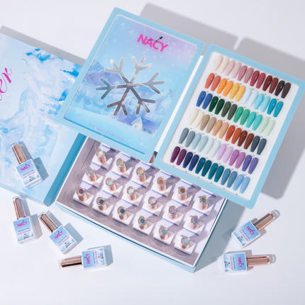Nacy Full Set Winter Gel 36 Colors - HEMA TPO free / Free 1 Color Chart Display Book & Swatches