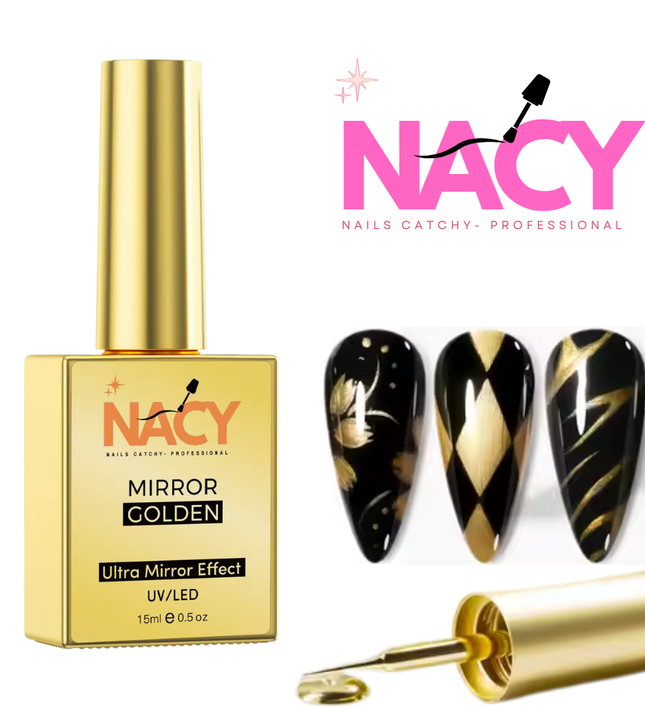 Nacy Line Art Mirror Golden 15ml