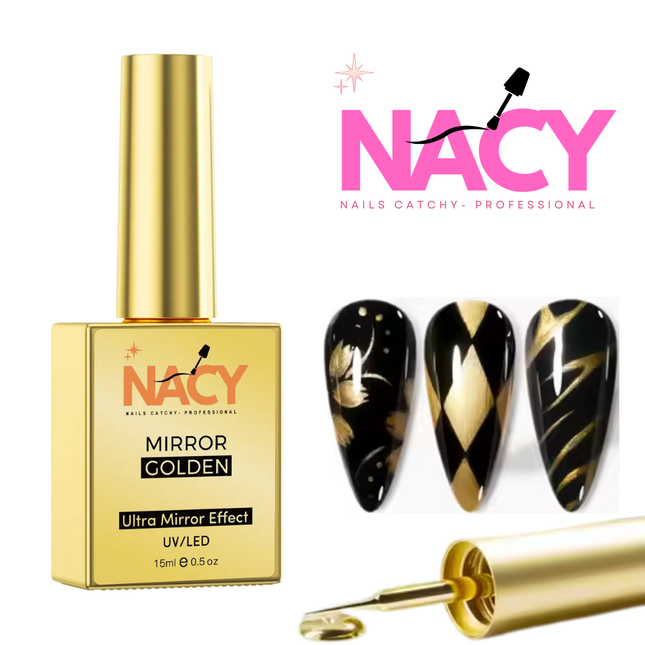 Nacy Line Art Mirror Golden 15ml