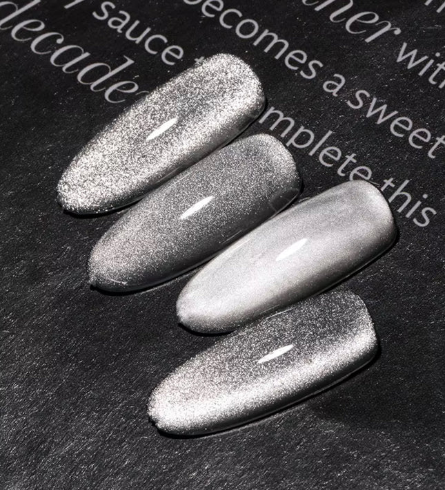 Nacy Silver Moon Cat Eye Gel set 4 Colors / W Color Chart