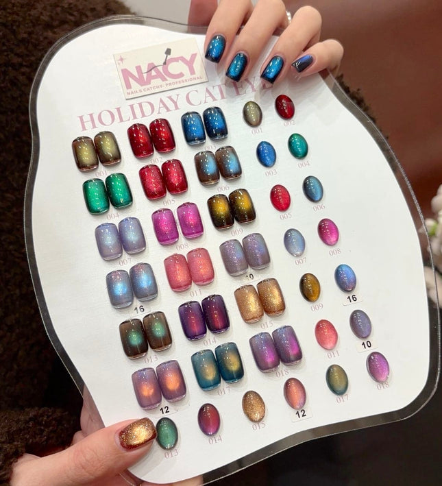 [Combo] Nacy Elegance Cat Eye 36 Colors Set - Free Ship + Buy 2 sets Get 1 set Free & Magnet