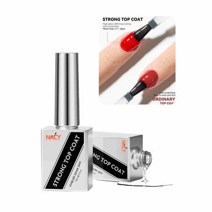 Nacy Super Shiny Strong Top Coat Non Yellow No Wipe 0.5oz
