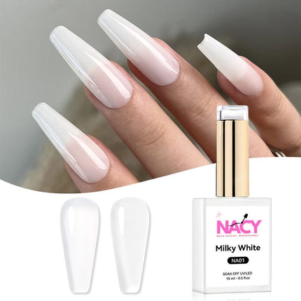 Nacy Milky White Gel 0.5oz - NA01
