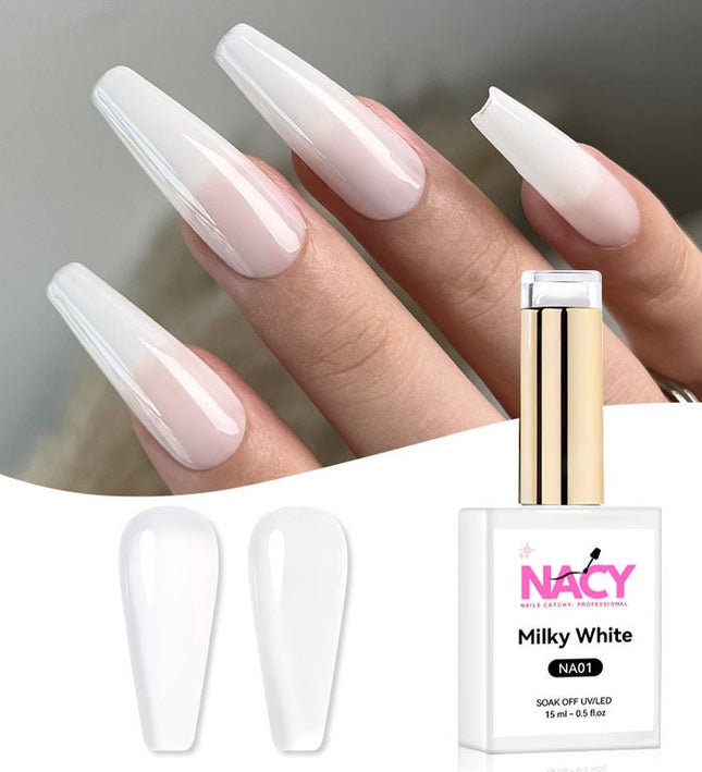 Nacy Milky White Gel 0.5oz - NA01