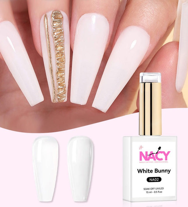 Nacy White Bunny Gel 0.5oz - NA02